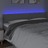 Cabeceira de Cama C/luzes LED Tecido 200x5x78/88 cm Cinza-claro