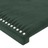 Cabeceira de Cama C/luzes LED Veludo 160x5x78/88cm Verde-escuro