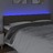 Cabeceira Cama Luzes LED Tecido 180x5x78/88cm Cinza-acastanhado