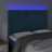 Cabeceira Cama C/ Luzes LED Veludo 144x5x118/128cm Azul-escuro