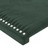 Cabeceira de Cama C/ LED Veludo 144x5x118/128 cm Verde-escuro