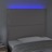 Cabeceira Cama C/ LED 90x5x118/128cm Couro Artificial Cinzento