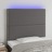 Cabeceira Cama C/ LED 90x5x118/128cm Couro Artificial Cinzento