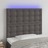 Cabeceira Cama C/ LED 80x5x118/128cm Couro Artificial Cinzento