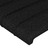 Cabeceira de Cama C/ LED Tecido 90x5x118/128cm Preto