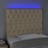 Cabeceira Cama C/ Luzes LED Tecido 100x7x118/128 cm Cor Creme