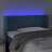 Cabeceira de Cama C/ Luzes LED Veludo 83x16x78/88cm Azul-escuro