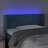 Cabeceira de Cama C/ Luzes LED Veludo 93x16x78/88cm Azul-escuro