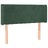 Cabeceira Cama C/ Luzes LED Veludo 103x16x78/88 cm Verde-escuro