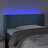 Cabeceira de Cama C/ Luzes LED Veludo 83x16x78/88cm Azul-escuro