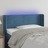 Cabeceira de Cama C/ Luzes LED Veludo 83x16x78/88cm Azul-escuro