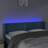 Cabeceira Cama C/ Luzes LED Veludo 147x16x78/88 cm Azul-escuro