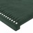 Cabeceira Cama C/ Luzes LED Veludo 183x16x78/88 cm Verde-escuro