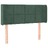 Cabeceira Cama C/ Luzes LED Veludo 83x16x78/88 cm Verde-escuro