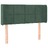 Cabeceira Cama C/ Luzes LED Veludo 93x16x78/88 cm Verde-escuro