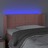 Cabeceira de Cama C/ Luzes LED Veludo 103x16x78/88 cm Rosa