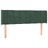 Cabeceira Cama C/ Luzes LED Veludo 147x16x78/88 cm Verde-escuro