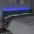 Cabeceira Cama C/ Luzes LED Veludo 203x16x78/88 cm Azul-escuro