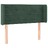 Cabeceira Cama C/ Luzes LED Veludo 83x16x78/88 cm Verde-escuro