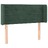 Cabeceira Cama C/ Luzes LED Veludo 103x16x78/88 cm Verde-escuro