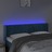 Cabeceira Cama C/ Luzes LED Veludo 147x16x78/88 cm Azul-escuro