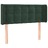 Cabeceira Cama C/ Luzes LED Veludo 83x16x78/88 cm Verde-escuro