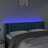 Cabeceira Cama C/ Luzes LED Veludo 147x16x78/88 cm Azul-escuro