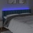 Cabeceira Cama C/ Luzes LED Veludo 203x16x78/88 cm Azul-escuro