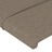 Cabeceira Cama C/ LED Tecido 93x16x118/128 cm Cinza-acastanhado