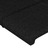 Cabeceira de Cama C/ Luzes LED Tecido 163x16x118/128 cm Preto