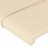 Cabeceira Cama C/ Luzes LED Tecido 203x16x118/128 cm Cor Creme