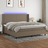 Cama Box Spring Colchão/led 200x200cm Tecido Cinza-acastanhado