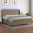 Cama Box Spring Colchão/led 200x200cm Tecido Cinza-acastanhado