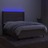 Cama Box Spring Colchão/led 140x190cm Tecido Cinza-acastanhado