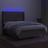 Cama Box Spring Colchão/led 140x200 cm Tecido Cinza-acastanhado