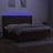 Cama Box Spring C/ Colchão/led 200x200cm Tecido Castanho-escuro