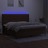 Cama Box Spring C/ Colchão/led 200x200cm Tecido Castanho-escuro