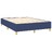 Cama Box Spring C/ Colchão e LED 140x190 cm Tecido Azul