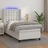 Cama Box Spring C/colchão/led 100x200cm Couro Artificial Branco