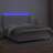 Cama Box Spring C/colchão/led 160x200cm Couro Artificial Branco