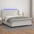 Cama Box Spring C/colchão/led 160x200cm Couro Artificial Branco