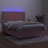 Cama Box Spring C/ Colchão/led 140x200 cm Veludo Rosa