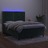 Cama Box Spring C/ Colchão/led 140x190 cm Veludo Verde-escuro