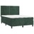 Cama Box Spring C/ Colchão/led 140x200 cm Veludo Verde-escuro