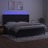 Cama Box Spring C/ Colchão/led 200x200 cm Veludo Preto