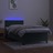 Cama Box Spring C/ Colchão/led 90x190 cm Veludo Verde-escuro