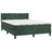 Cama Box Spring C/ Colchão/led 140x190 cm Veludo Verde-escuro