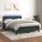 Cama Box Spring C/ Colchão/led 140x190 cm Veludo Verde-escuro