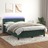 Cama Box Spring C/ Colchão/led 140x190 cm Veludo Verde-escuro