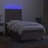 Cama Box Spring + Colchão/led 90x190cm Tecido Cinza-acastanhado